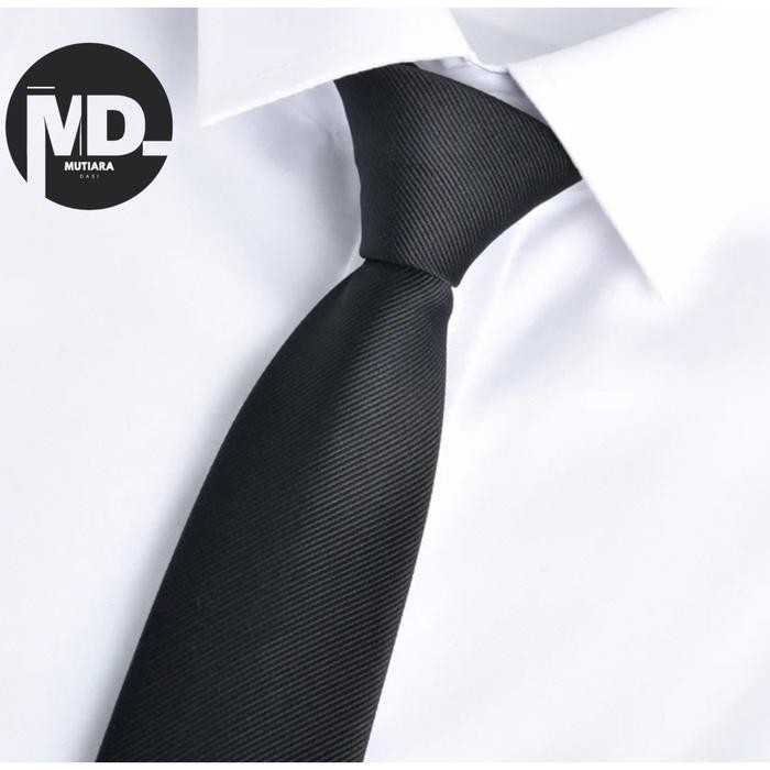 Dasi Instan Hitam Polos Dasi Hitam Instan Motif Salur Halus Dasi Instan Hitam Dove *