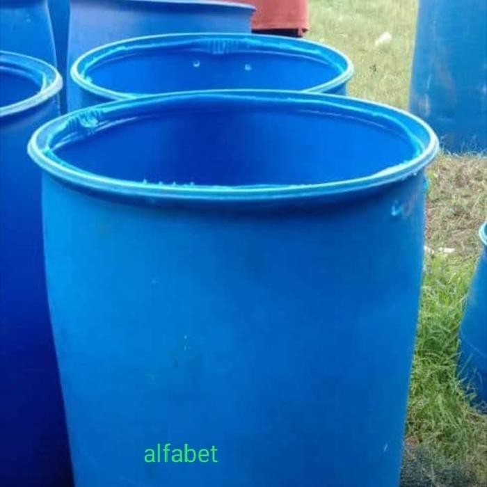 drum/drum plastik/tong sampah plastik 200 liter *