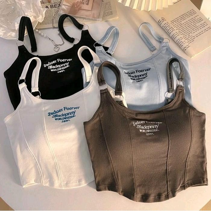 Paket Murah (Paket Usaha) 4Pcs Tanktop Atasan Wanita Gaya Style Korea Cantik Murah Tanktop Komisol