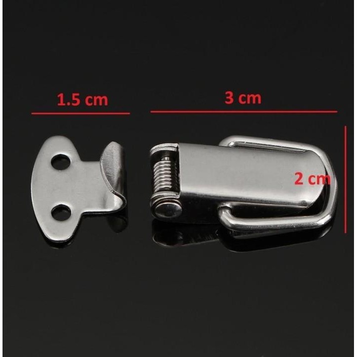 Lock box - gesper toggle clamp mini kotak perhiasan - spring case *
