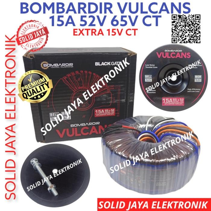 Trafo Toroid 15A 65V Vulcans Bombardir 15A Ct 65 V -Travo Donut Bell