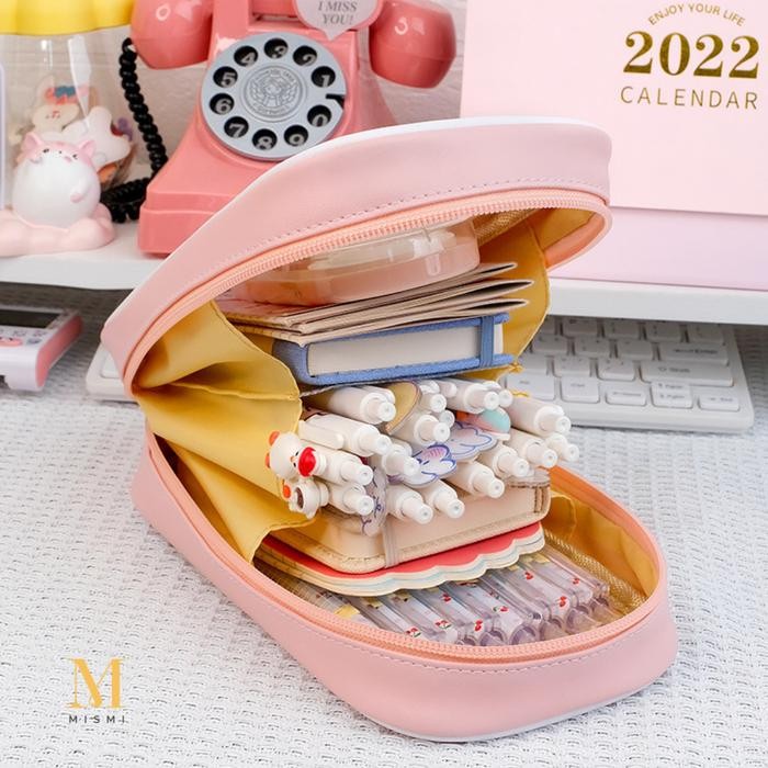 

Kenko Stationary - Mismi Bona Pencil Case Perempuan Tempat Pensil Sekolah Lucu Motif Beruang - Pc5B