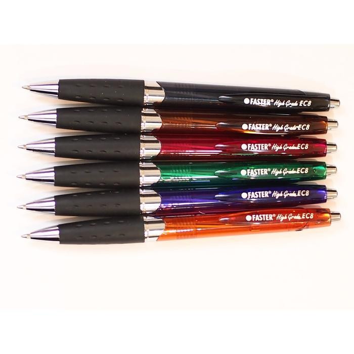 

Kenko Stationary - Ballpoint/ Pulpen Faster Ec8, 0.7Mm Isi 12 Pcs- Black