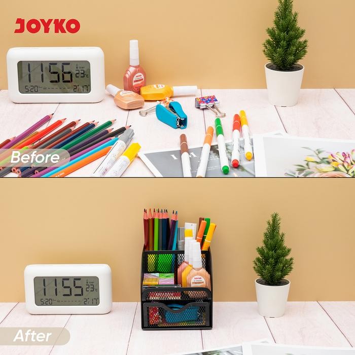 

Kenko Stationary - Desk Set / Pen Holder / Tempat Alat Tulis Jaring Jala Joyko Ds-18