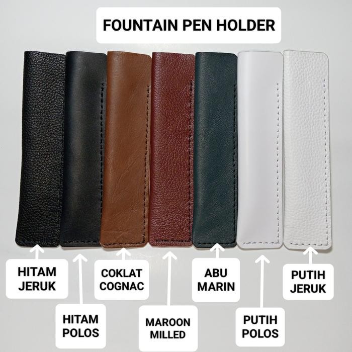 

Kenko Stationary - Fountain Pen Case Leather / Tempat Pen Kulit Asli - 1 Pen
