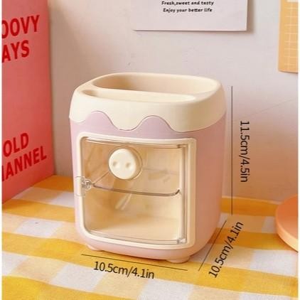 

Kenko Stationary - Kotak Tempat Penyimpanan Alat Tulis Pen Holder Tempat Pulpen Make Up Brush