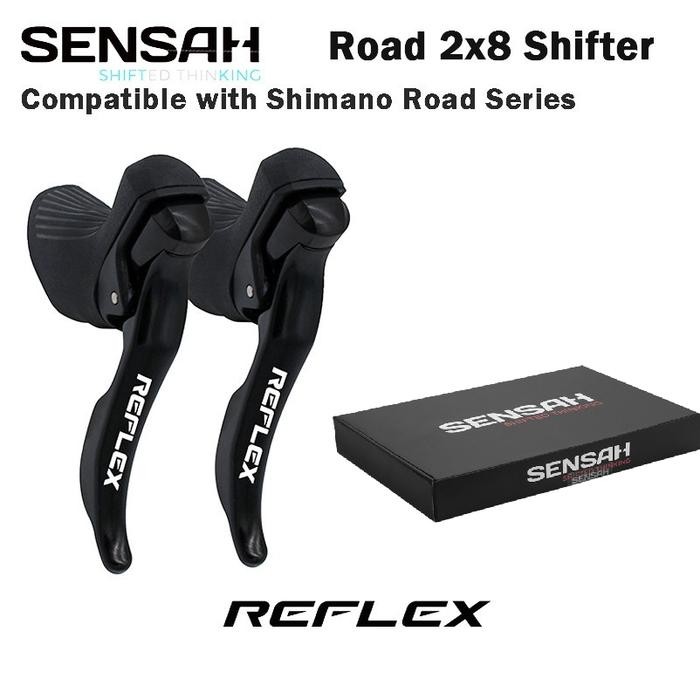 ASLI BRIFTER SHIFTER SENSAH REFLEX 2X8 SPEED BRIFTER SEPEDA ROADBIKE READY STOCK