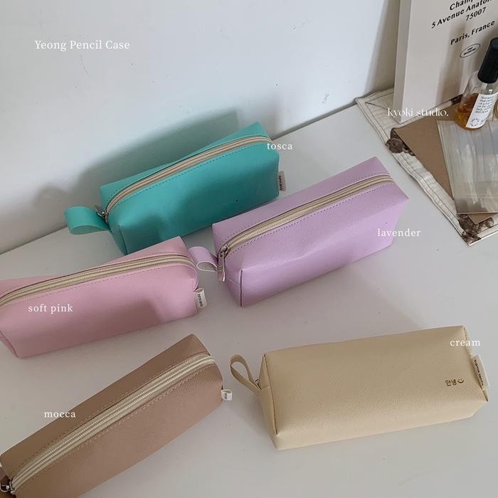 

Deli Stationary - Yeong Pencil Case - Ins Korean Pencil Case Kotak Pensil Faux Vegan Leather Custom