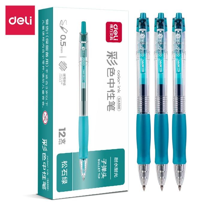 

Deli Stationary - Deli Pulpen Gel Warna / Color Gel Pen Bullet Tip Berbagai Warna Sa500
