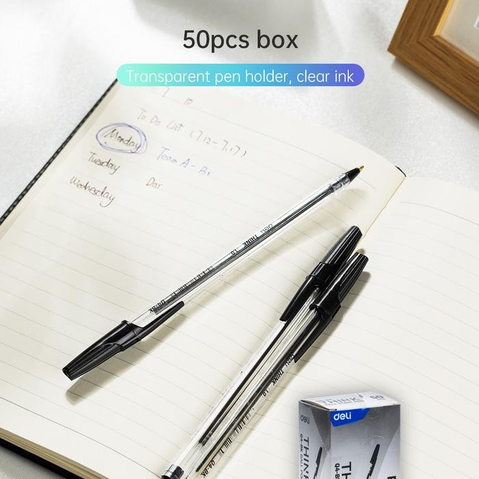 

Deli Stationary - Deli Ballpoint Pen / Bolpoin Tip 1Mm Penulisan Lancar Dan Halus Eq4-Xx