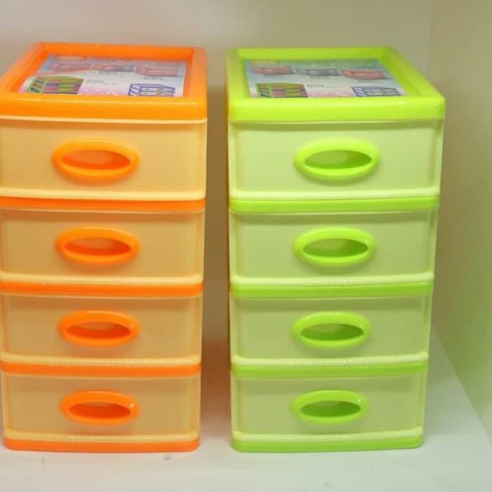 SRIY Container Mini Susun 4 Laci Kecil Shinpo 363-4 / Box Tempat Penyimpan
