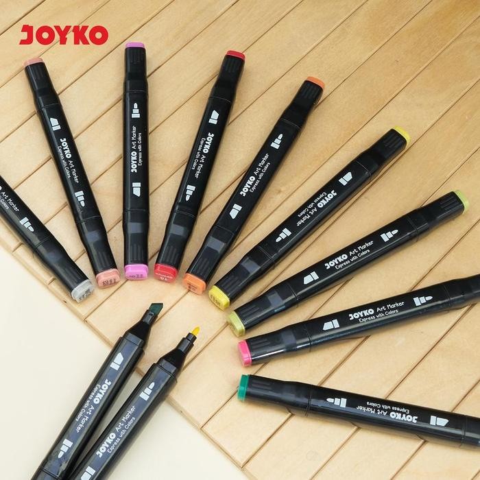 

Joyko Art Marker Spidol Penanda Seni Berwarna Armk-74-30 ~ 80 Colors Pasti Ori