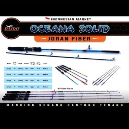 Joran Daido Oceana 120 Rod Fiber Solid Alat Pancing Kuat