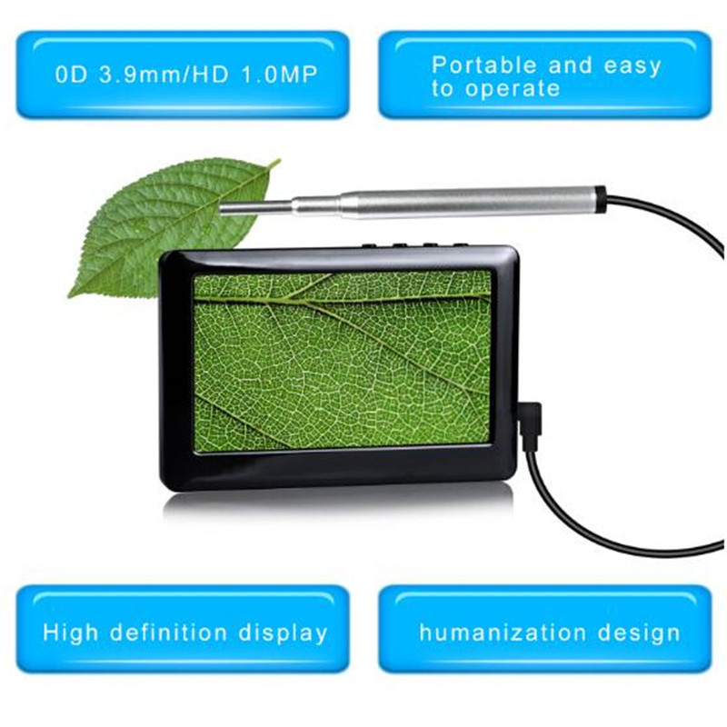 4.3 Inch 3.9MM 720P Earpick Endoscope Ear Camera Otoscope