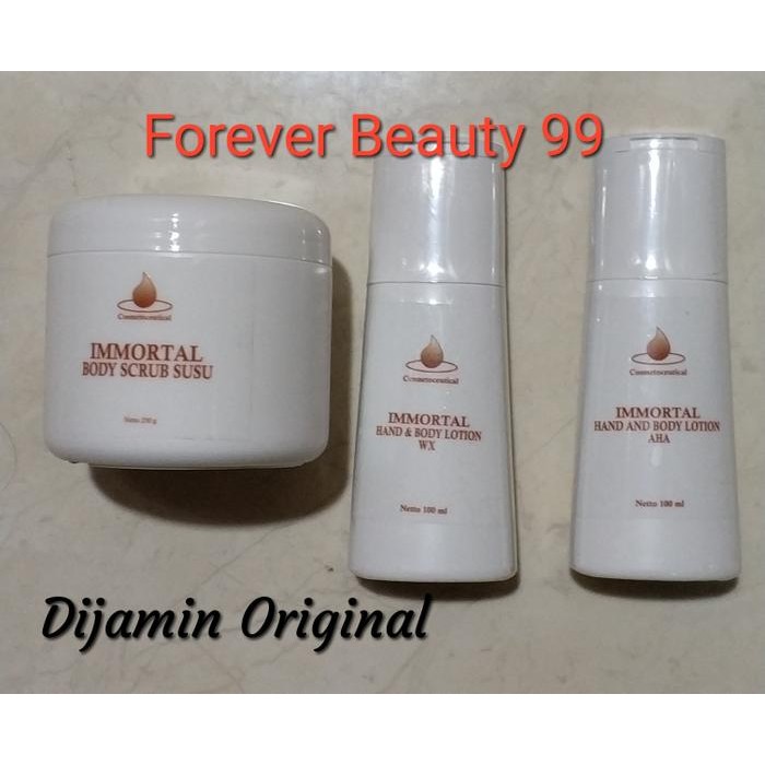 Immortal Paket Pemutih Badan Isi 3 - Whitening Body