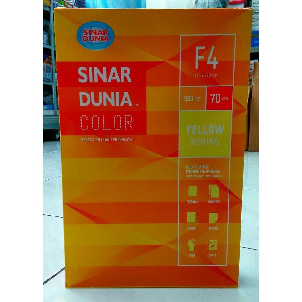 

Kertas Hvs F4 70Gsm Sidu Kuning