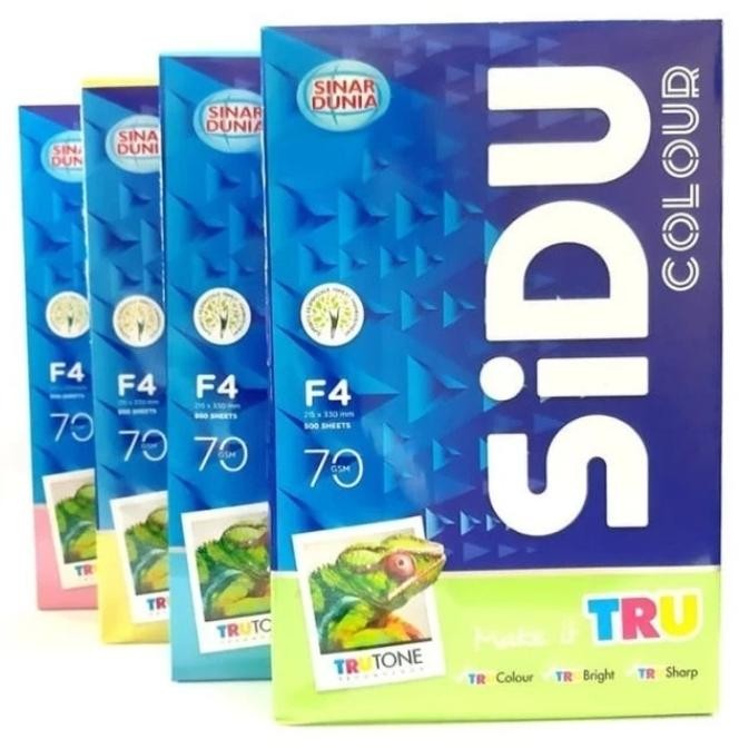 

Kertas Hvs Folio Warna (Sinar Dunia) 70Gram Sidu