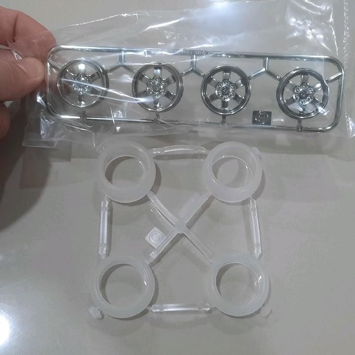 Ban Large Slick Transparan + Velg Loose Strato Vector Lils Ori Tamiya