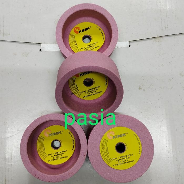 Batu Gurinda Kinik 6A 80X38X10 Pa 80 90X38X10 Asah Band Saw