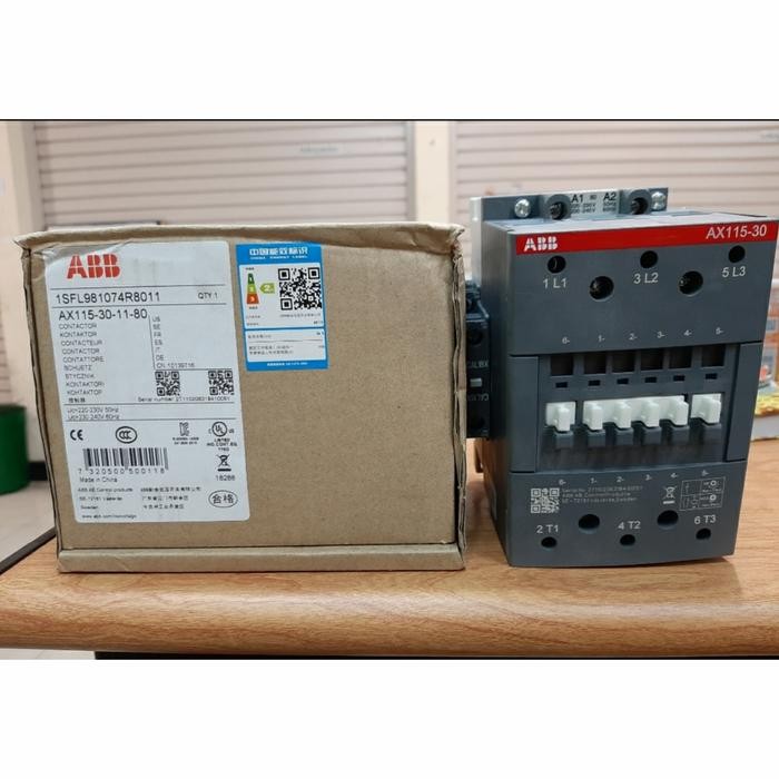 kontaktor/contactor ABB AX115-30-11 55KW 220v