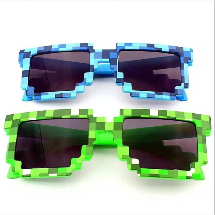 Kacamata Anak Minecraft Mozaik