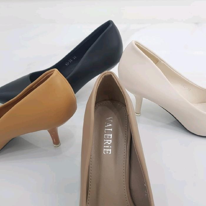 dap Vi-55 VALERiE sepatu high heels wanita 6 cm import bahan Dove size 35-40 Hak Sangat Tinggi Shoes