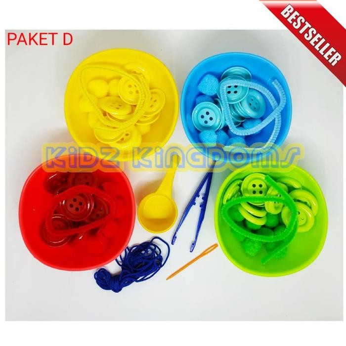 Mainan Montessori Sensory Toys Edukasi PAKET SORTIR LENGKAP