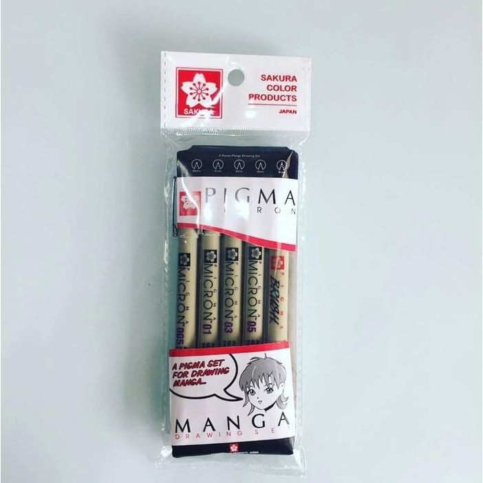 

SAKURA PIGMA MICRON MANGA DRAWING SET OF 5