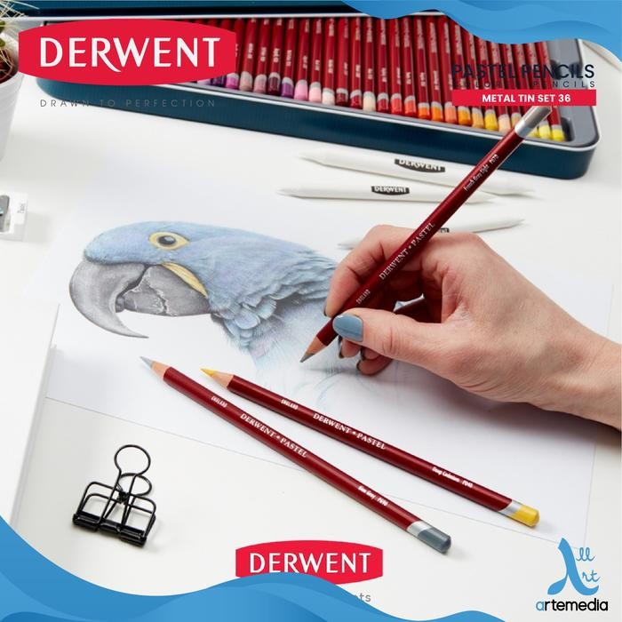

Pensil Warna Derwent Pastel 36 Pencil Color Metal Tin Set