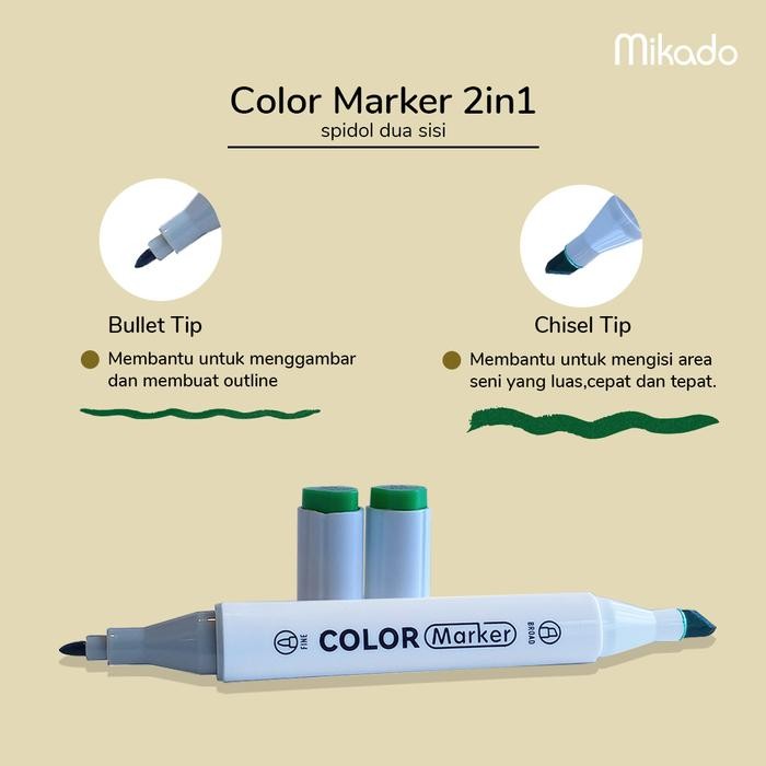 

Languo Color Marker Set Double Tip / Spidol 2 sisi