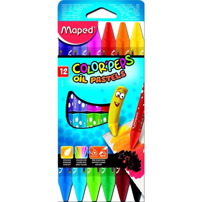 

Maped Crayon Oil Pastel 12' - Cardboard