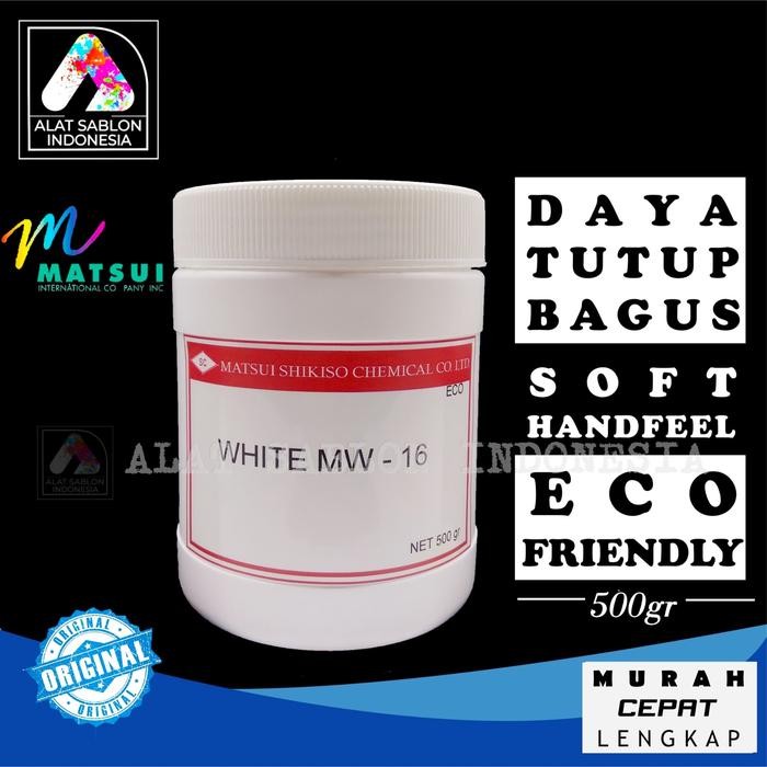 MASRI Tinta Sablon Rubber Matsui White Mw 500Gr