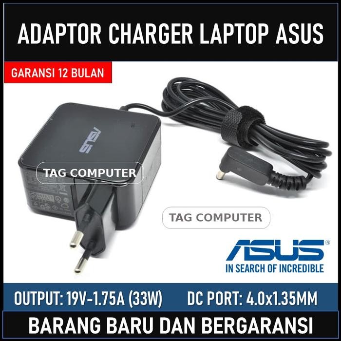 Jual Rugi Adaptor Charger Laptop Asus Sonic Master A409M 19V-1.75A 33W Original