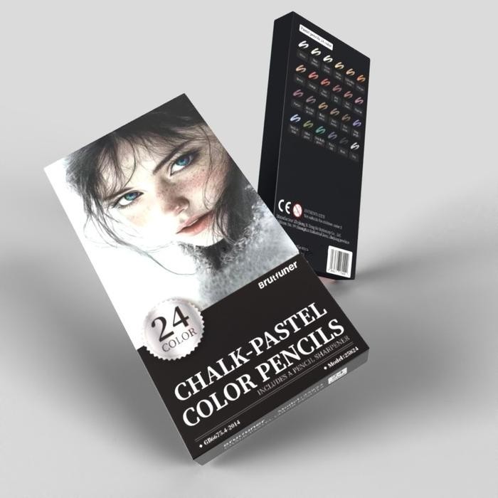 

MW Brutfuner Set Pensil Warna 24pcs Chalk-Pastel Classic Set Oil Pensil Warna