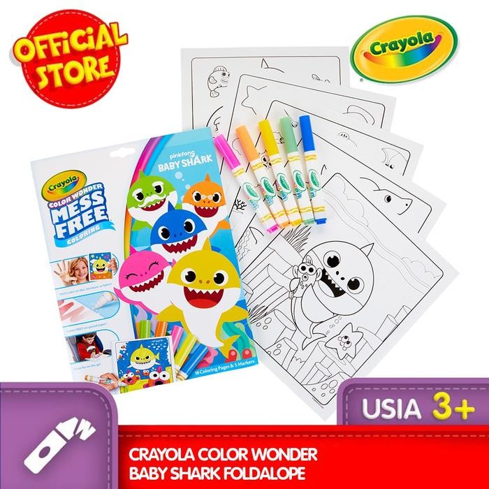 

CRAYOLA Color Wonder BABY SHARK Foldalope