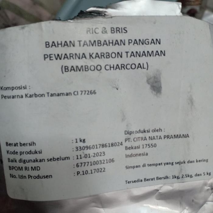

Bubuk Bamboo charcoal halus 100gr Taiwan Arang Bambu