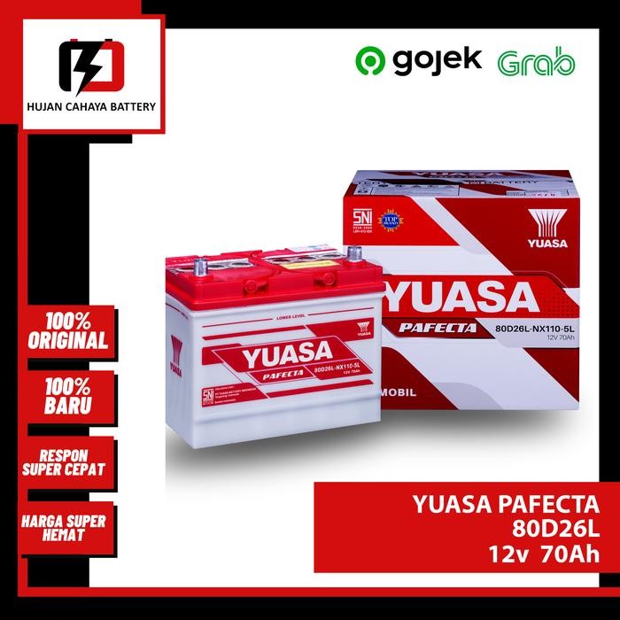 Aki Mobil YUASA PAFECTA 80D26L/80D26L / 80D26L - Aki MITS PAJERO SPORT