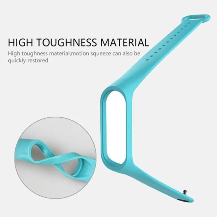 (Allthebest) Strap Silicone / Tali Jam Xiaomi Mi Band 5 / 6 / 7 / Amazfit Band 5