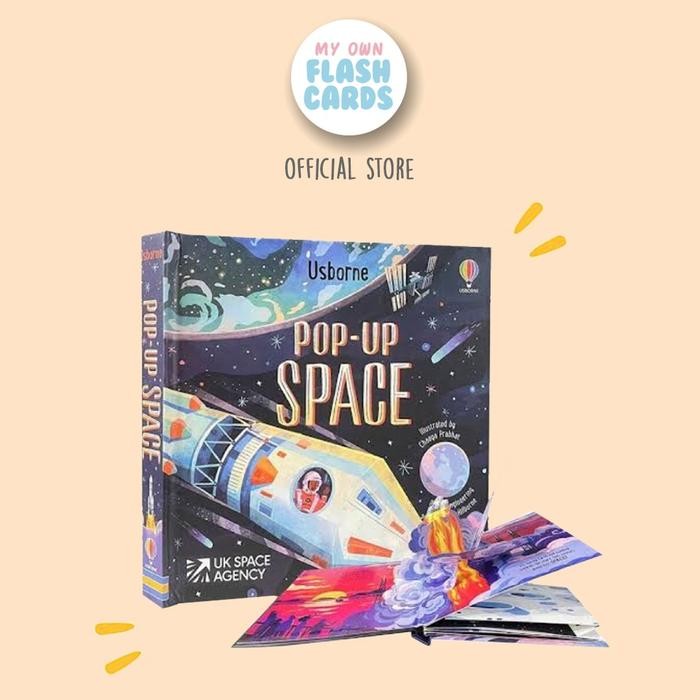 

Usborne Space Pop Up Book - Buku 3D Timbul Luar Angkasa - Imported Education Children Kids Present