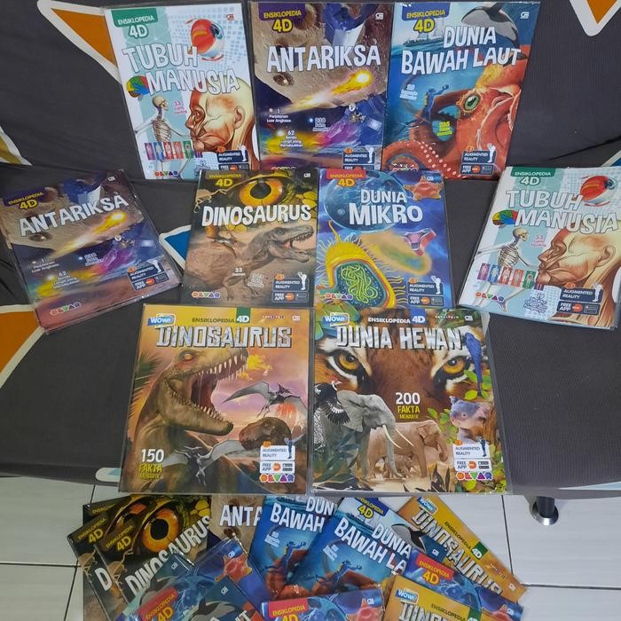 

SEGEL Ensiklopedia 4D Dinosaurus Buku Ensiklopedia Anak Sains Science Tubuh Laut Hewan Devar Books