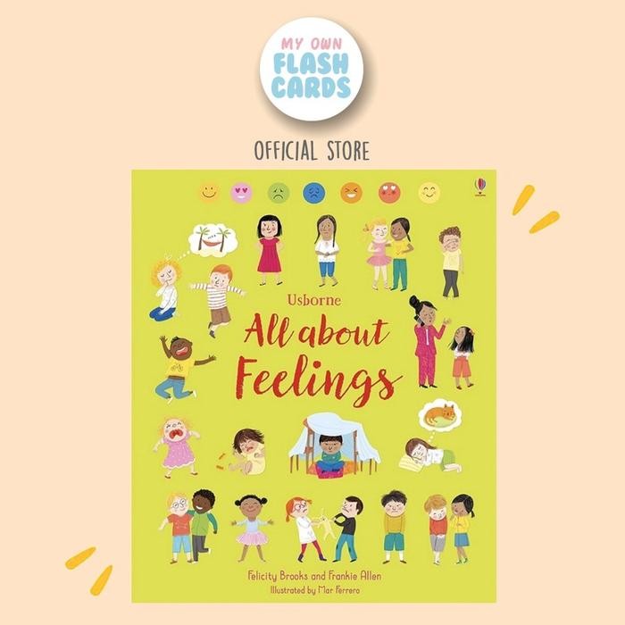 

Usborne All About Feelings - ted Education Book - Buku Edukasi t Anak Children Perasaan Kids