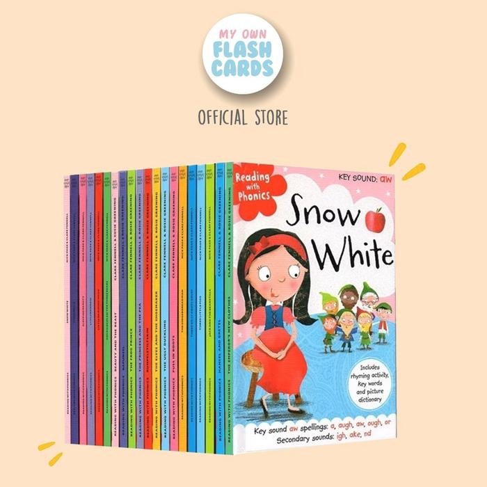 

Usborne Reading with Phonics Fairy Tale Collection 20 Books Set - ted Book Buku Anak inggris