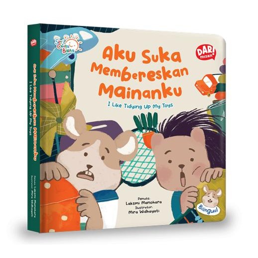 

[Mizan] Buku Aku Suka Membereskan Mainanku - Bilingual (Boardbook) Dar! Mizan