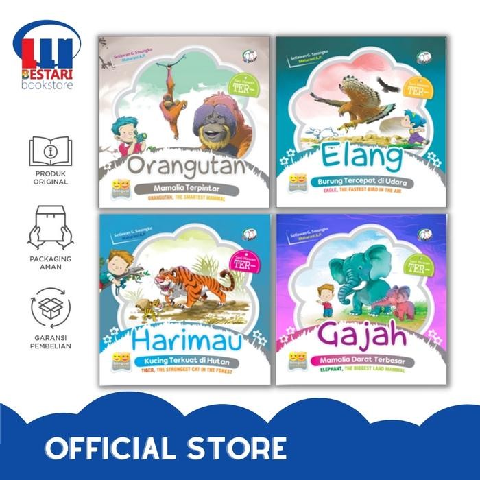 

Buku cerita anak billingual - Seri Hewan TER- -- bestari kids