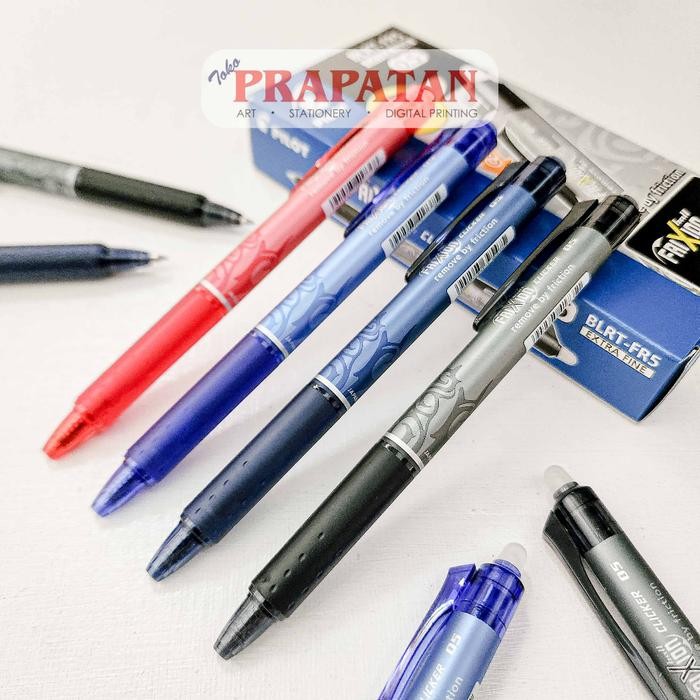

I77W Pilot Frixion Clicker Erasable Ball Pen 0.5/0.7 Blrt-Fr Pulpen Pena