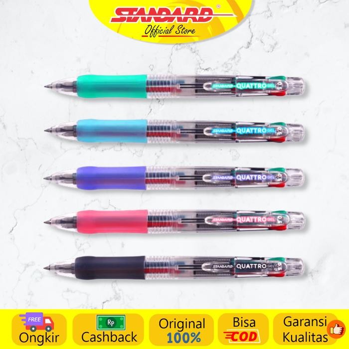 

I77W Standard - Pulpen Quattro 0.5 Gel 4 In 1 ( Alat Tulis / Pen / Ballpoint / Pena )