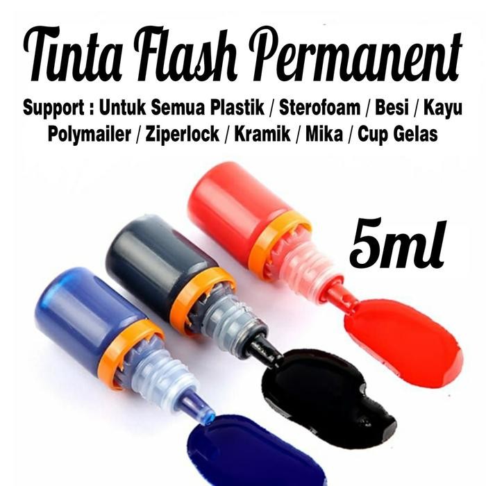 

I77W Tinta Stempel Permanent Waterproof 5Ml