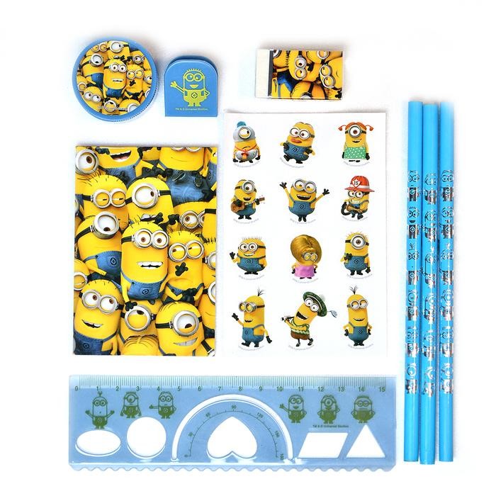 

I77W Minion Paket Alat Tulis Anak Original Stationery Set Dmvsst102