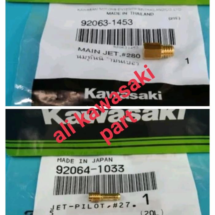 Main Jet 280 Pilot Jet 27.5 Mj 280 Pj 27.5 Mikuni Ninja Rr Original