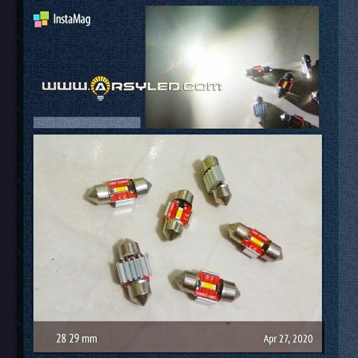 ID'' ARSYLED LAMPU LED KABIN PLAFON 28 - 29 MM CHIPSET 1860 EKSTRIM TERANG MOBIL